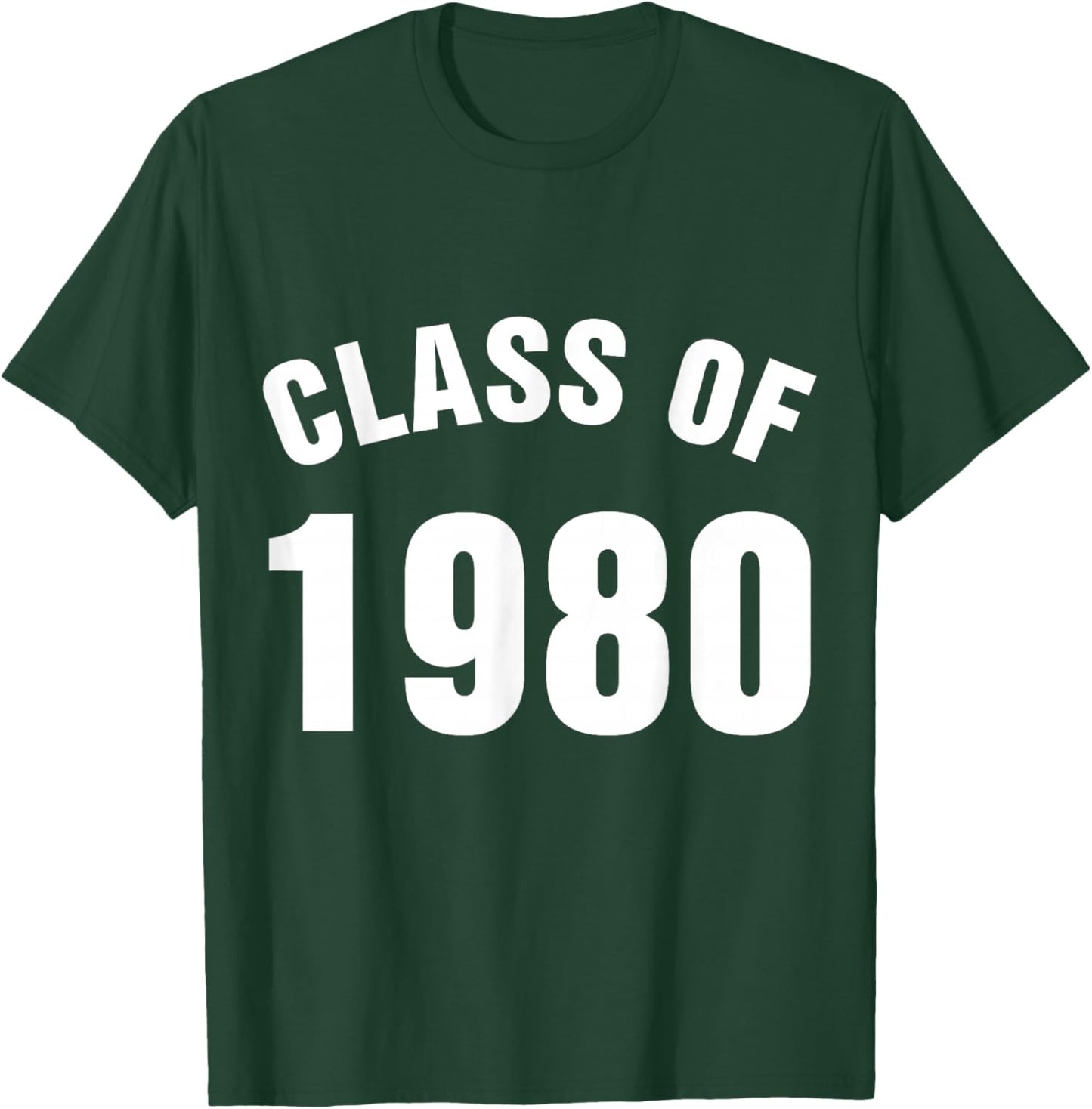 Class of 1980 Senior Graduation School T-Shirt - T-Shirt | Forest