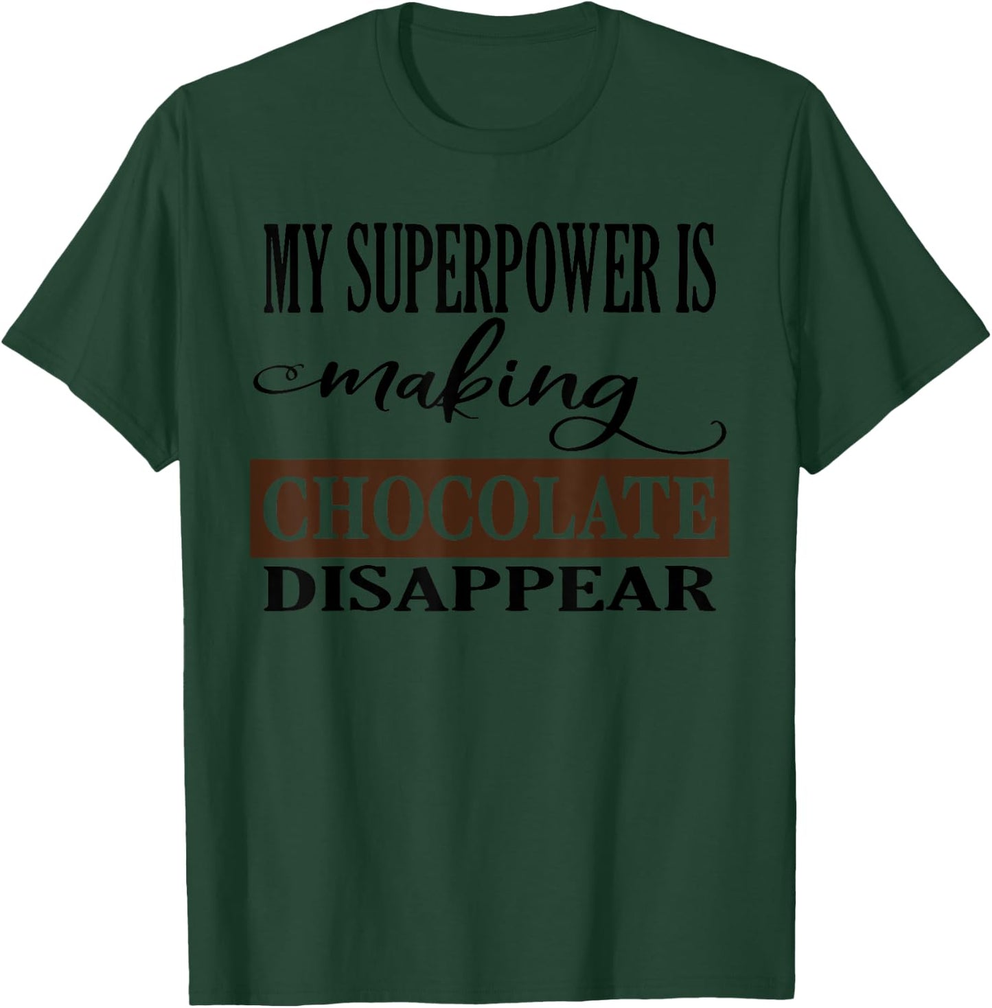 Chocolate Lover Candy Bar Baker Junk Food Diet Cook Ladies T-Shirt - T-Shirt | Forest