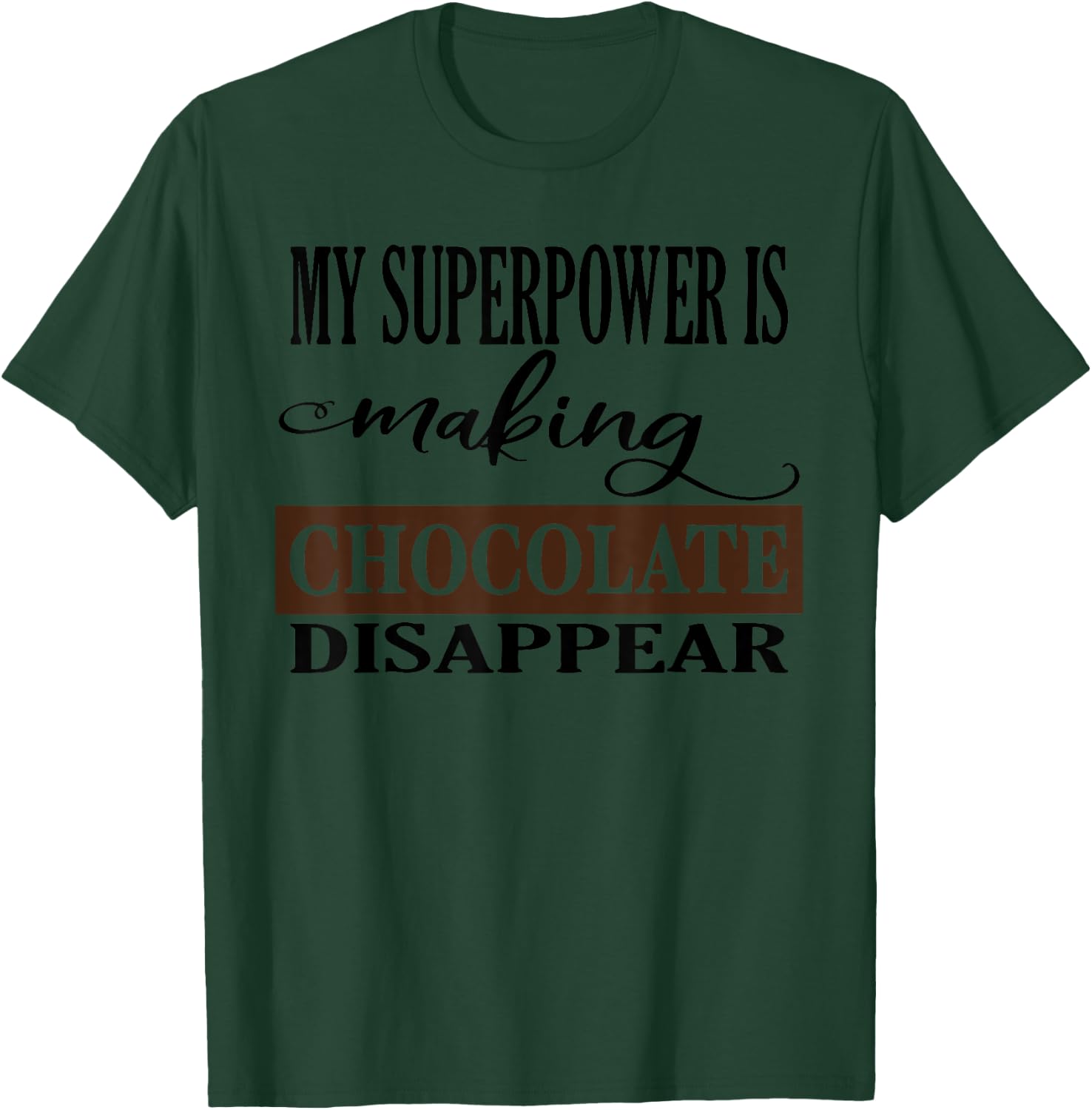 Chocolate Lover Candy Bar Baker Junk Food Diet Cook Ladies T-Shirt - T-Shirt | Forest