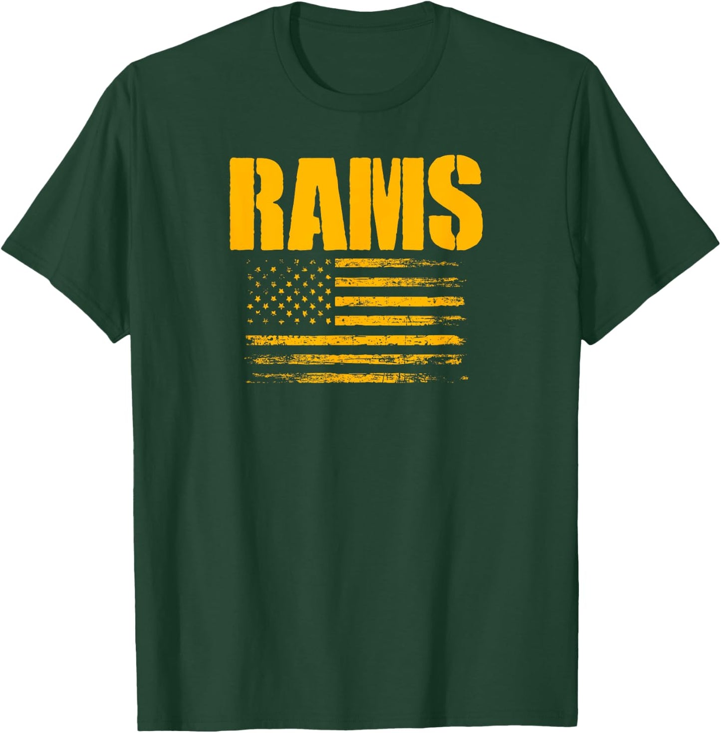 Ringgold Rams USA Flag Pride T-Shirt - T-Shirt | Forest