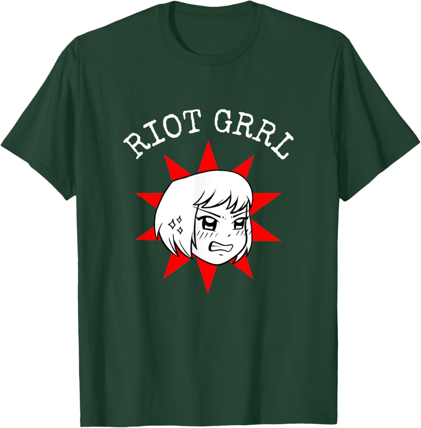 Riot Grrl Star Punk Girl T-Shirt - T-Shirt | Forest