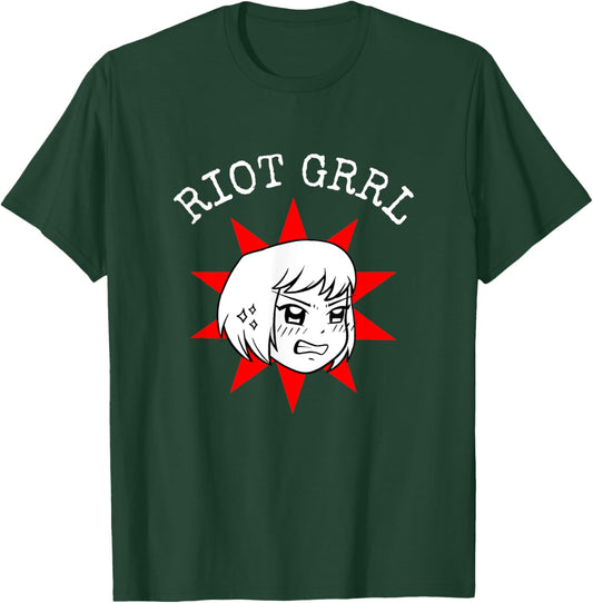 Riot Grrl Star Punk Girl T-Shirt - T-Shirt | Forest