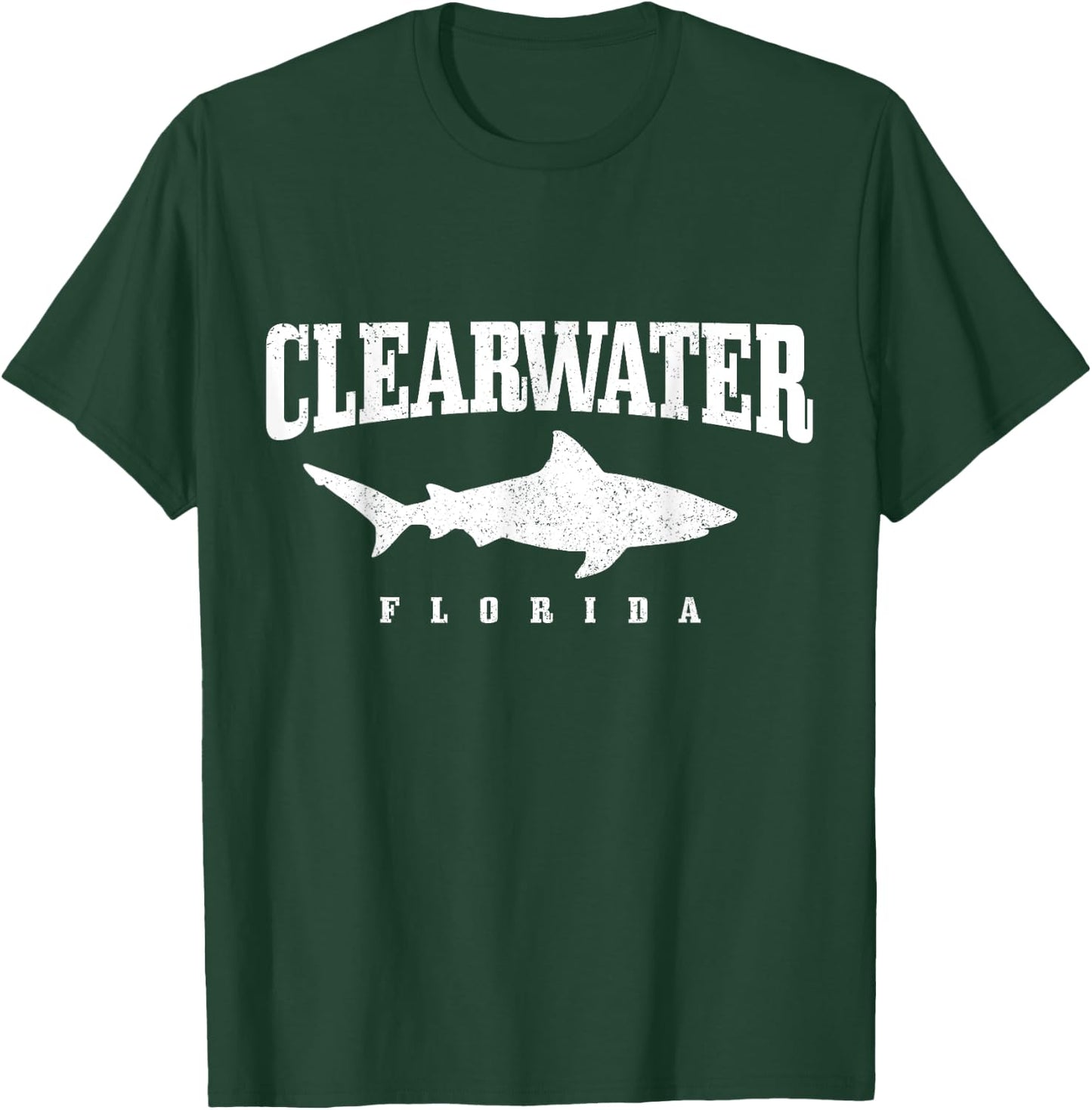 Clearwater Beach Florida Shark Scuba Diving Vintage T-Shirt - T-Shirt | Forest