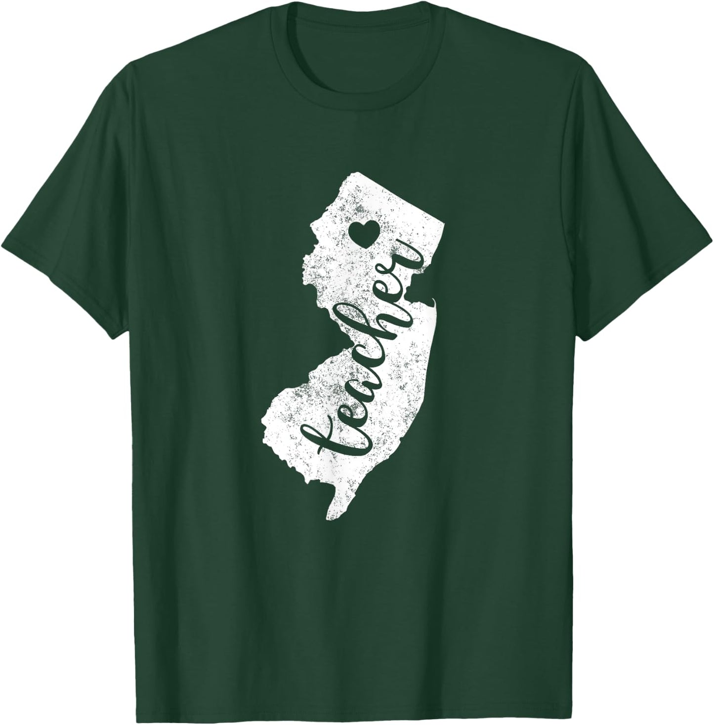 Teacher Red For Ed New Jersey Public Education Men Women Kids T-Shirt - T-Shirt | Forest