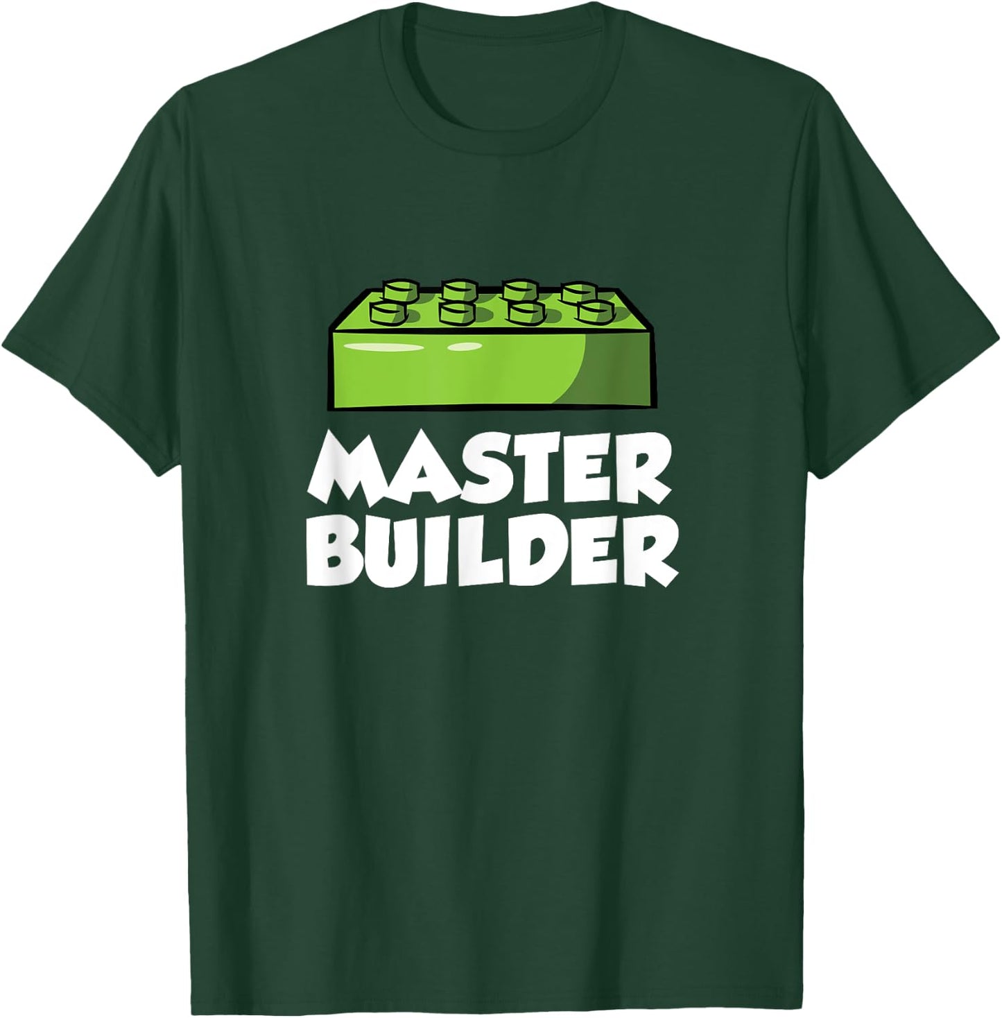 Master Builder - Building Blocks Brick Toy Brick Builder T-Shirt - T-Shirt | Forest