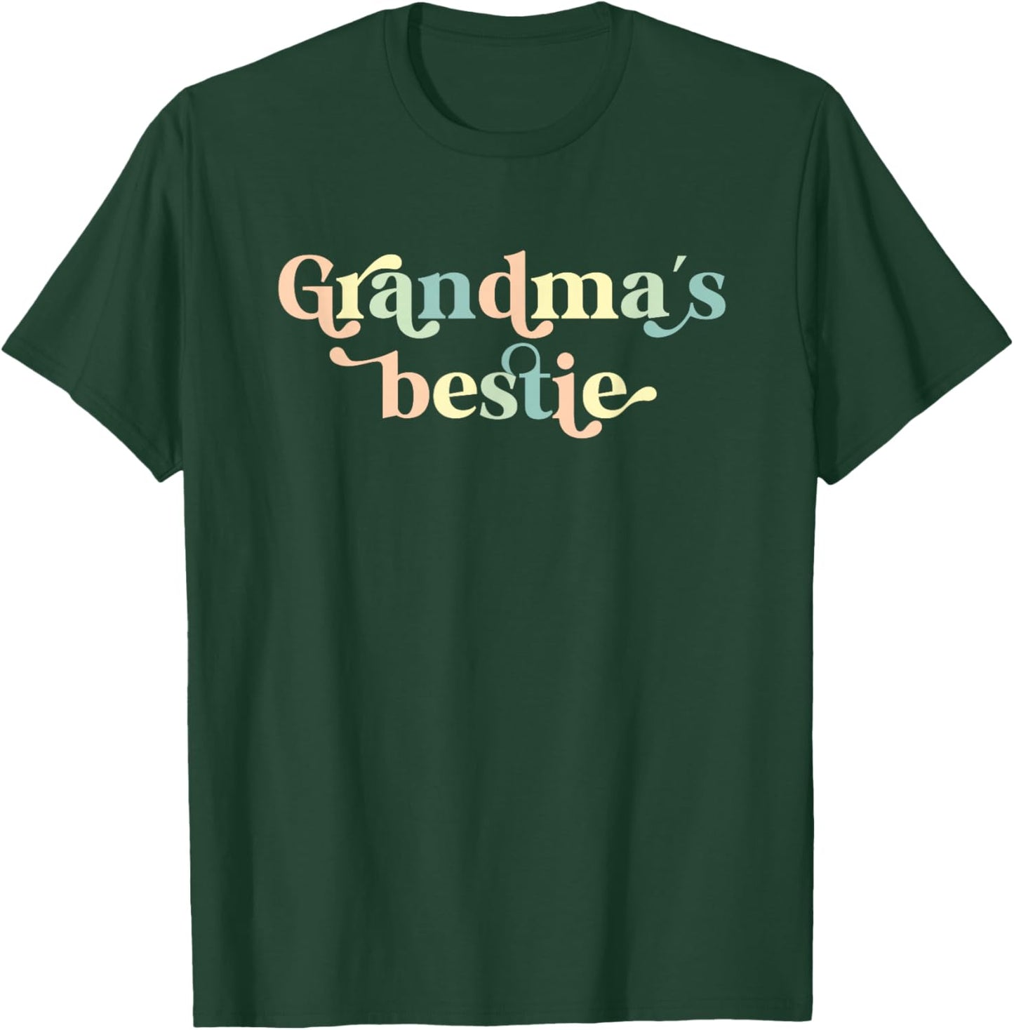 Grandma's Bestie From Grandma To Grandchild T-Shirt - T-Shirt | Forest