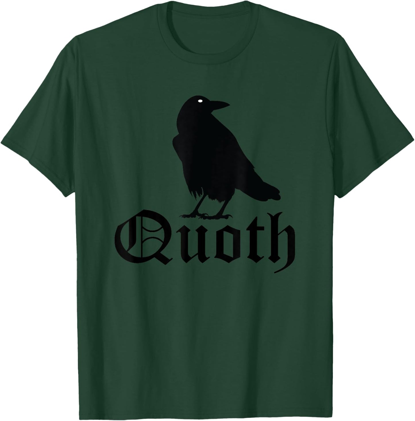 Edgar Allan Poe Quoth The Raven Nevermore T-Shirt - T-Shirt | Forest
