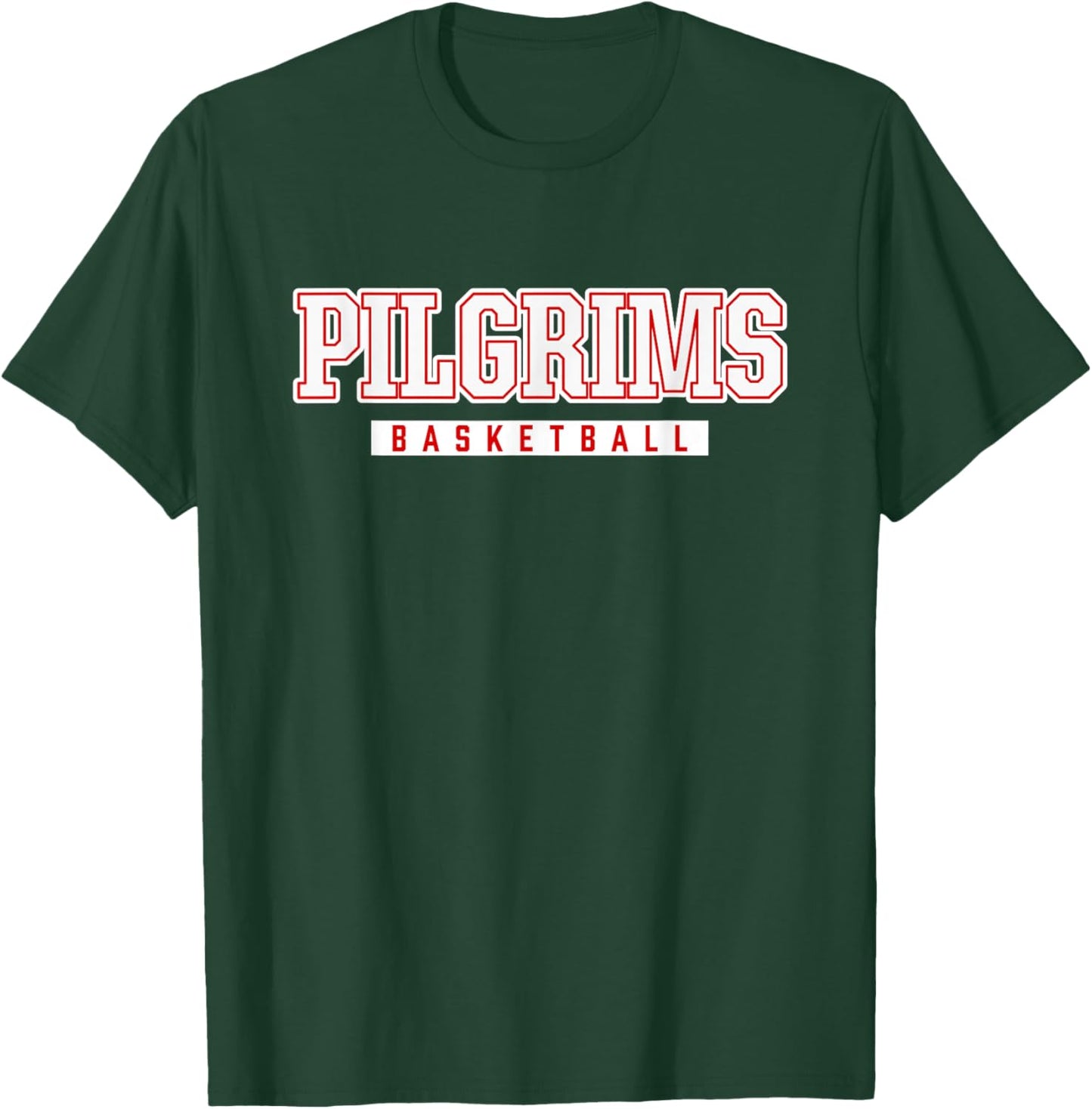 Pilgrims Basketball Plymouth High School T-Shirt - T-Shirt | Forest