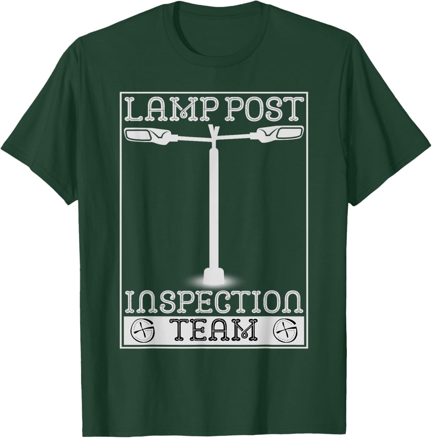 Lamp Post Inspection Team Funny Geocaching Geocache Lover T-Shirt - T-Shirt | Forest