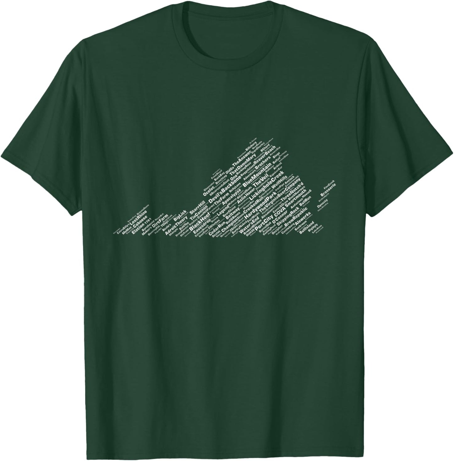 Virginia Breweries T-Shirt - T-Shirt | Forest