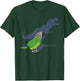 Funny Dusky headed Conure T-rex, Dinosaur Parrot Pet Bird T-Shirt - T-Shirt | Forest
