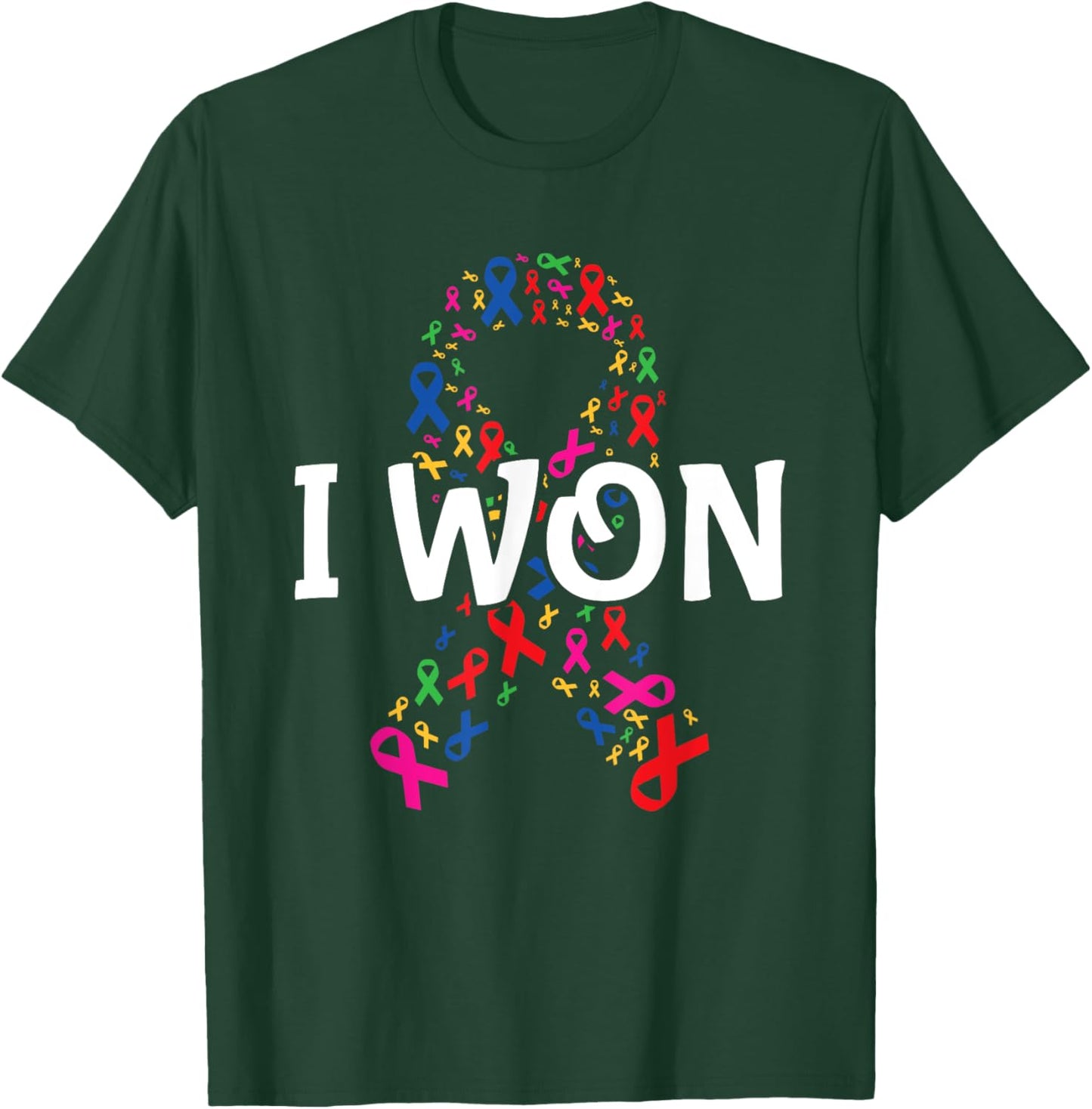 I won World Cancer Day for Cancer Awareness Cancer Survivor T-Shirt - T-Shirt | Forest