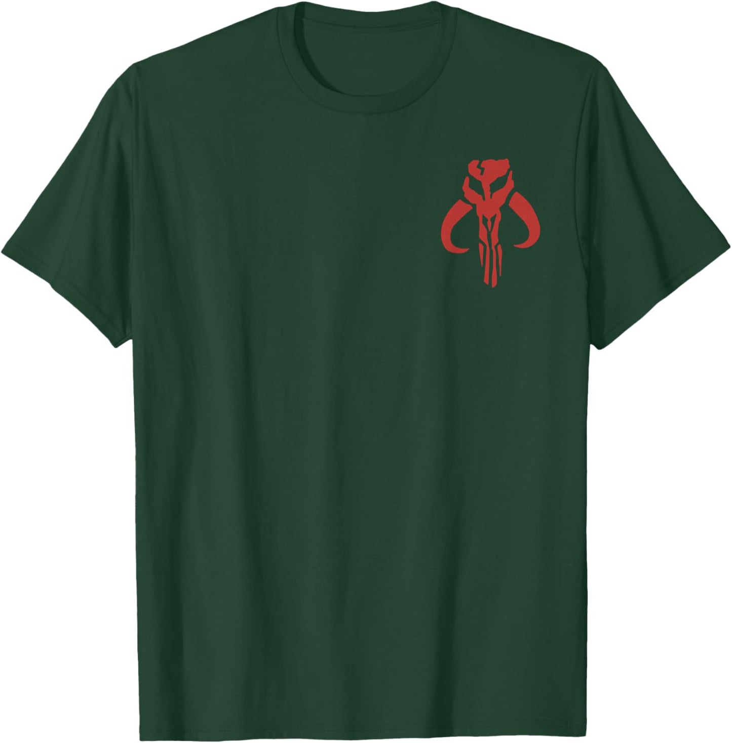 Star Wars Classic Mandalorian Mythosaur Skull Pocket Symbol T-Shirt - T-Shirt | Forest