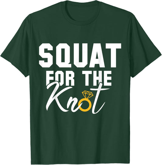 Women Workout Squat Bride Wedding Cool Fitness Lover Gift T-Shirt - T-Shirt | Forest