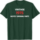 Funny Birthday Vintage 1975 Mostly Original Parts Humor T-Shirt - T-Shirt | Forest