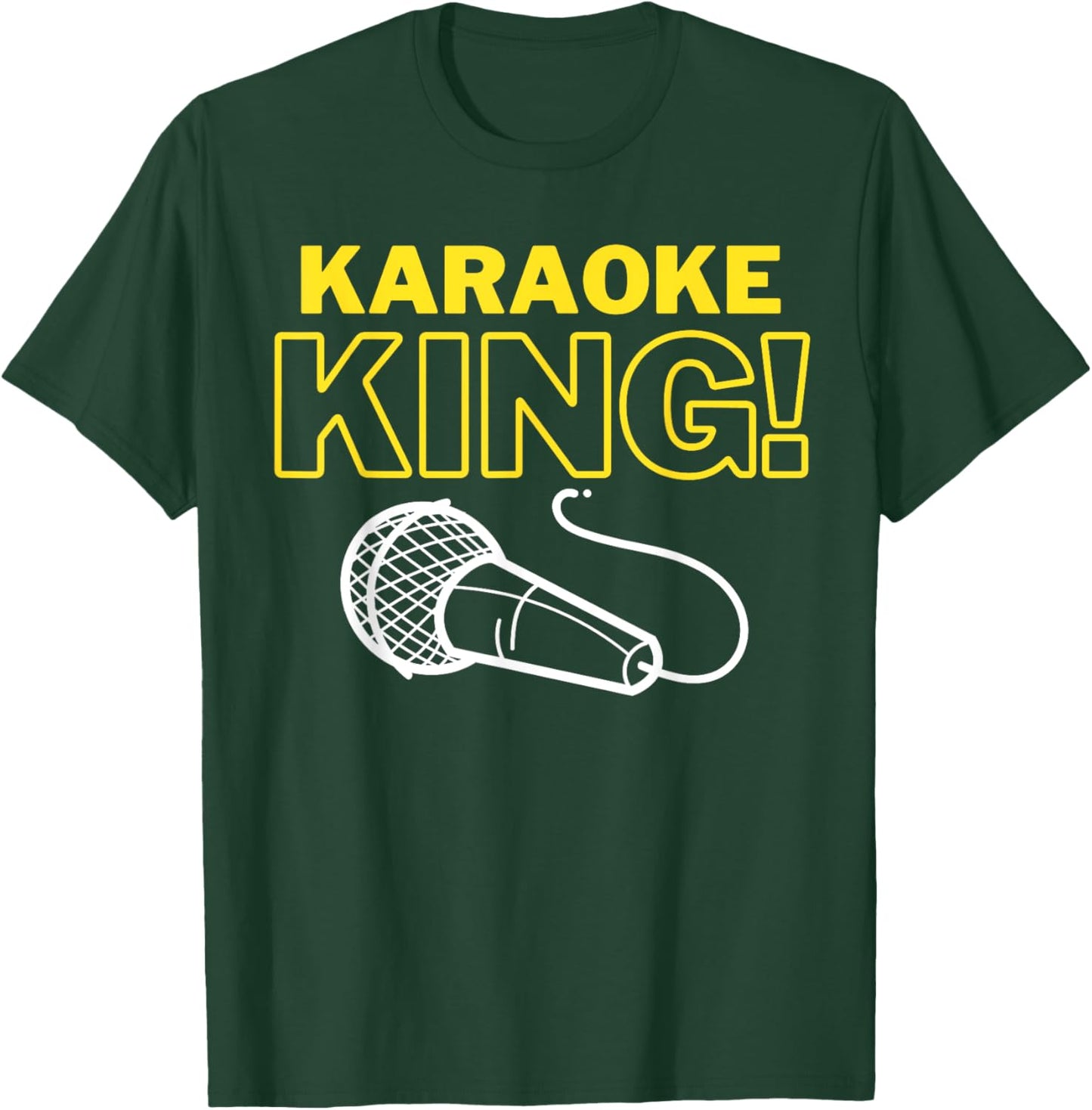 Karaoke King! Funny Karaoke Singer Bar And Couples Singing T-Shirt - T-Shirt | Forest