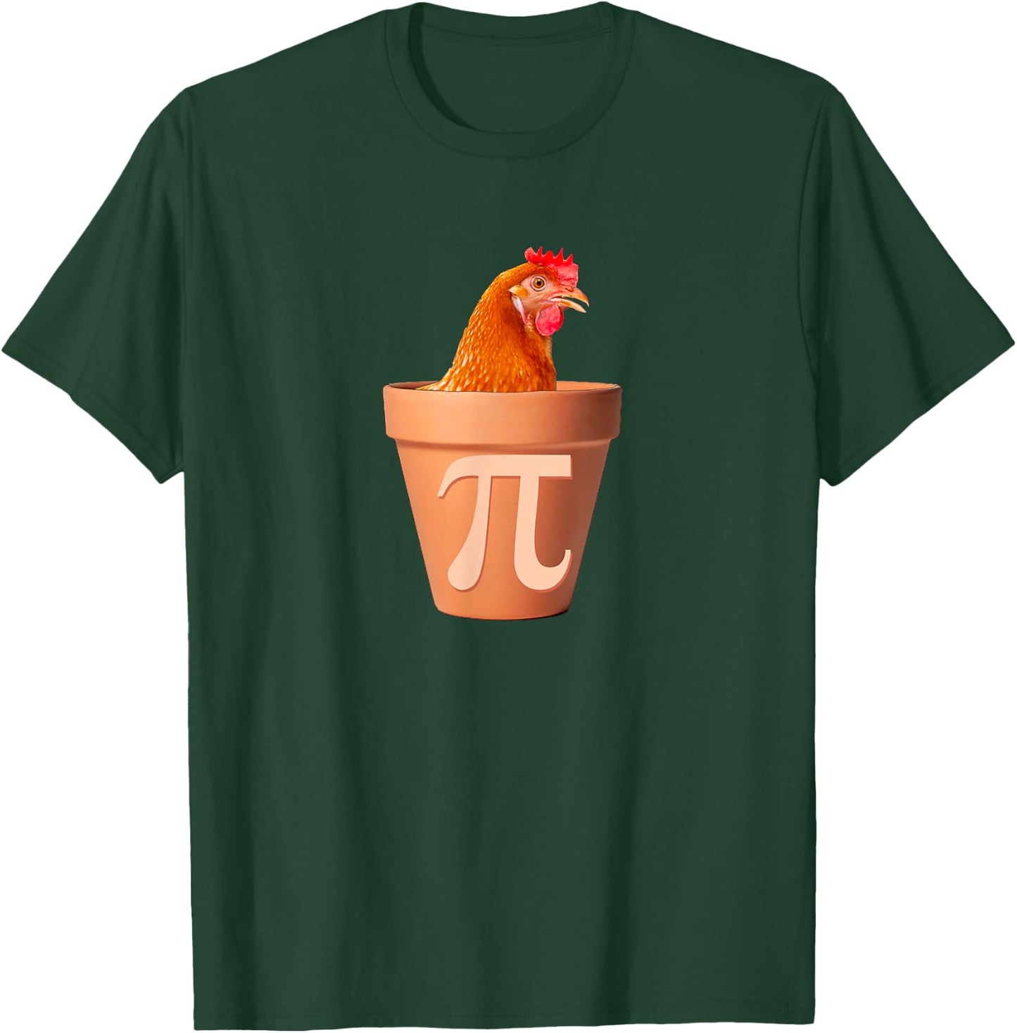 Chicken Pot Pi Funny Math Chicken Pot Pie Graphic Design T-Shirt - T-Shirt | Forest