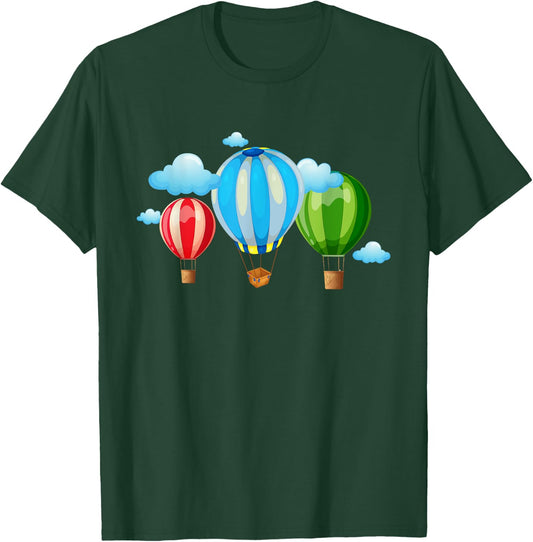 Funny Retro Vintage Hot Air Balloon T-Shirt - T-Shirt | Forest