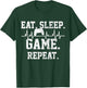 Gaming Gamer Game Heartbeat Gift T-Shirt - T-Shirt | Forest