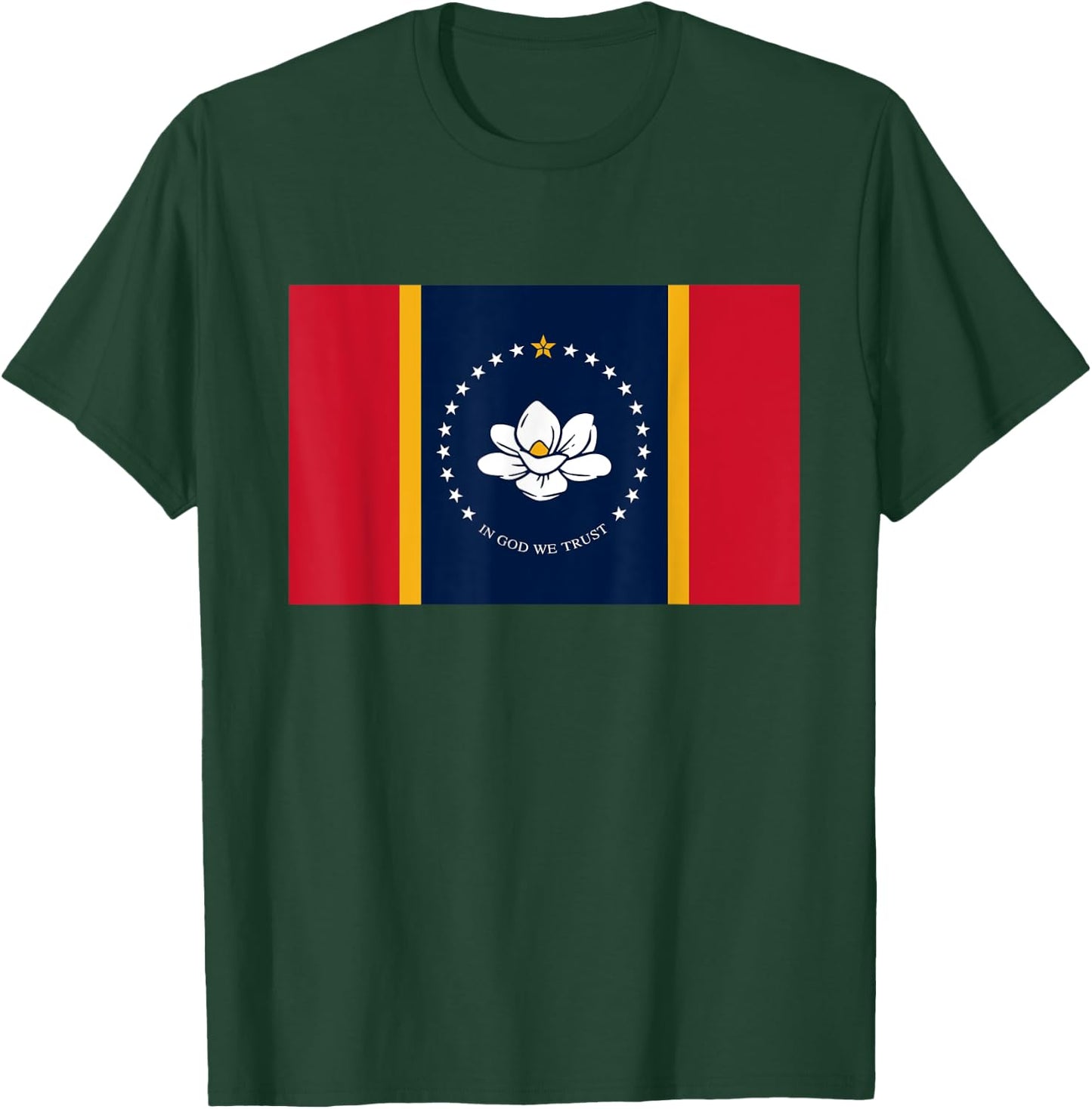 Mississippi New State Flag T-Shirt - T-Shirt | Forest