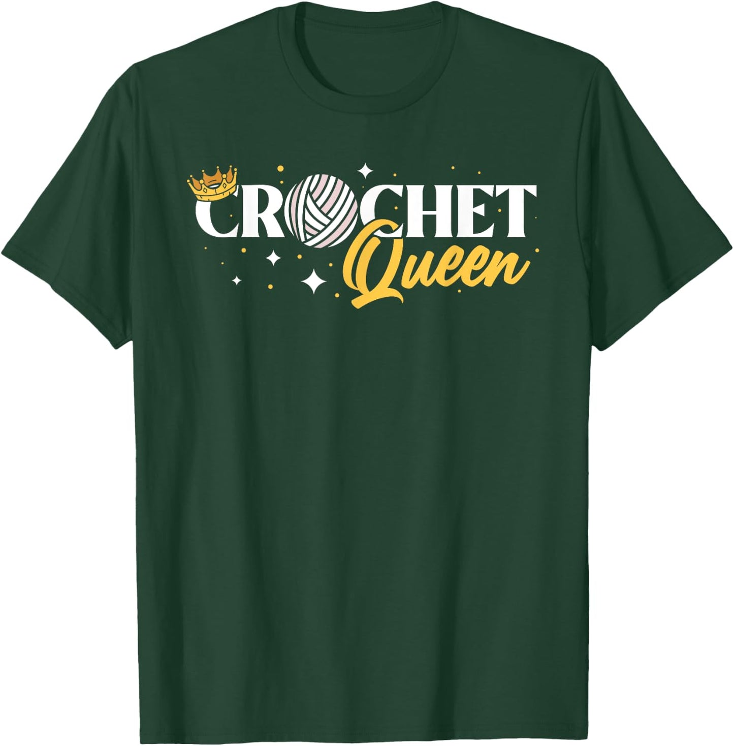 Crochet Queen T-Shirt - T-Shirt | Forest