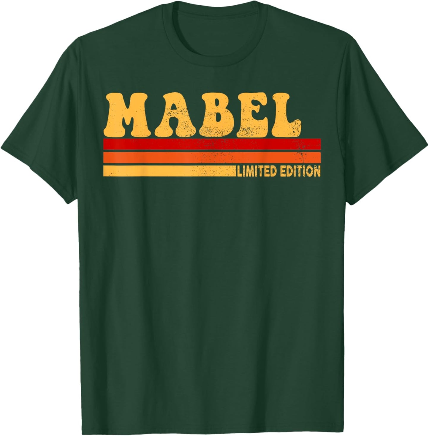 Mabel Name Personalized Cute Idea Women Vintage Mabel T-Shirt - T-Shirt | Forest