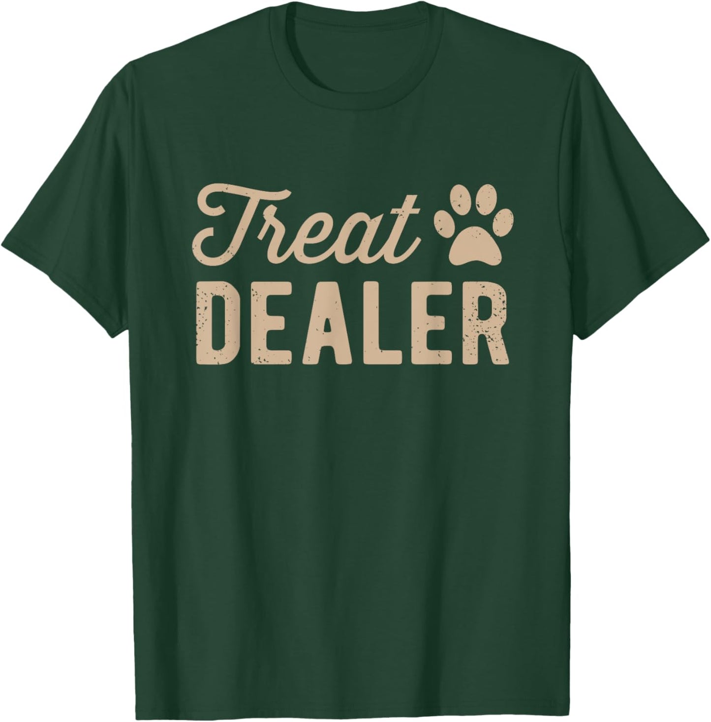 Dog Treat Dealer Funny Humor Dog Owner Dog Treats Dog Lover , Small, Grey T-Shirt - T-Shirt | Forest