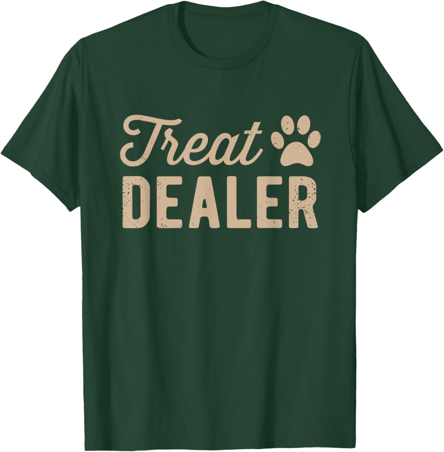 Dog Treat Dealer Funny Humor Dog Owner Dog Treats Dog Lover , Small, Grey T-Shirt - T-Shirt | Forest