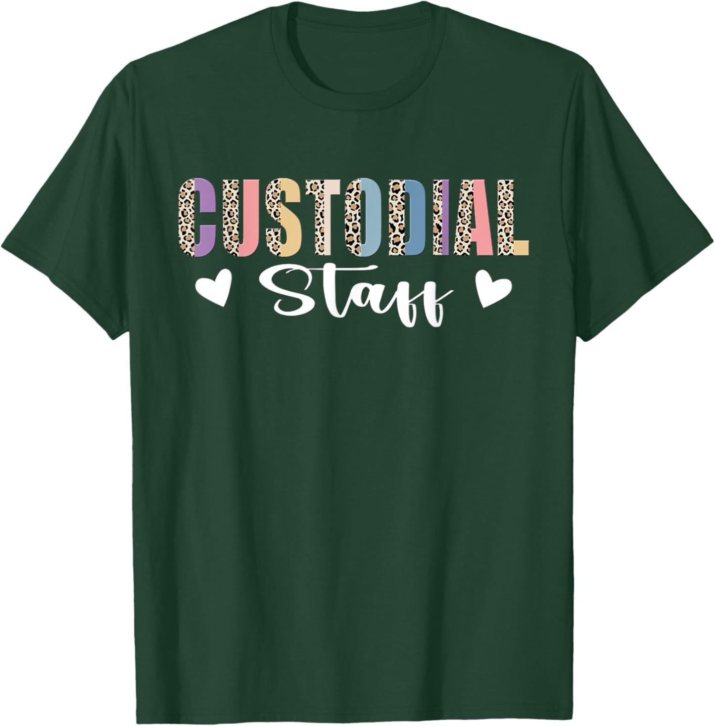 Custodial Staff Janitor Caretaker Worker Custodial Staff T-Shirt - T-Shirt | Forest