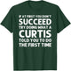 CURTIS Funny Surname Family Tree Birthday Reunion Idea T-Shirt - T-Shirt | Forest