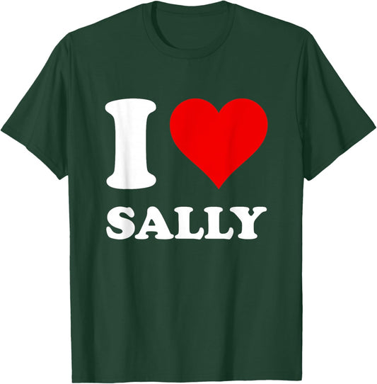 Red Heart I Love Sally T-Shirt - T-Shirt | Forest