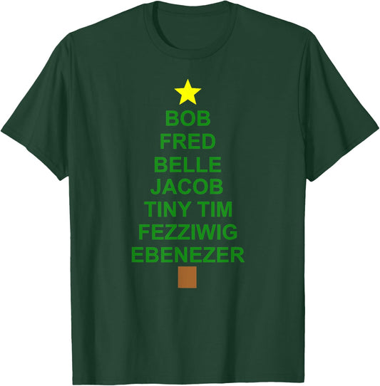 Charles Dickens A Christmas Carol Shirt-Scrooge Tiny Tim T-Shirt - T-Shirt | Forest