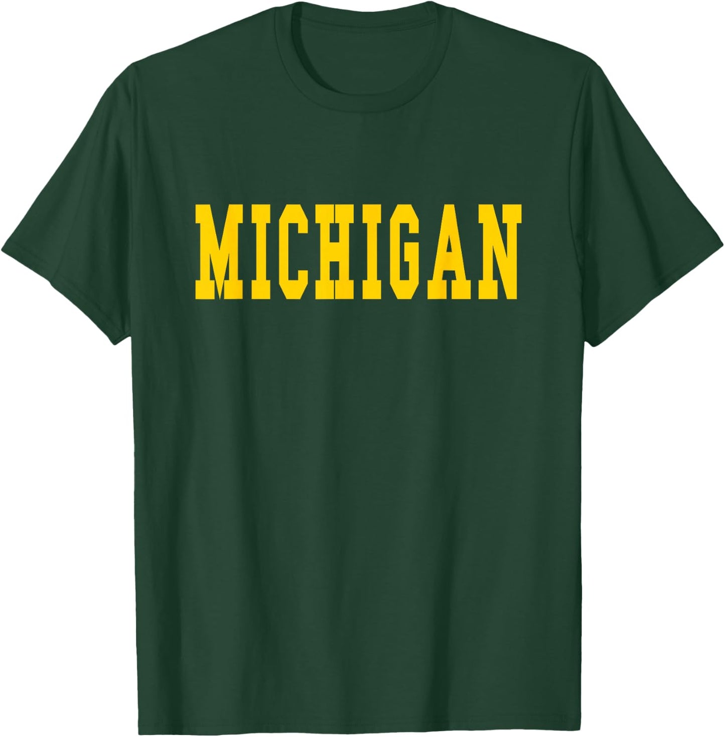 Michigan - Throwback Design - Classic T-Shirt - T-Shirt | Forest
