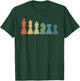 Funny Chess Pieces Board Game Lover Player Themed Chess Gift Small T-Shirt - T-Shirt | Forest