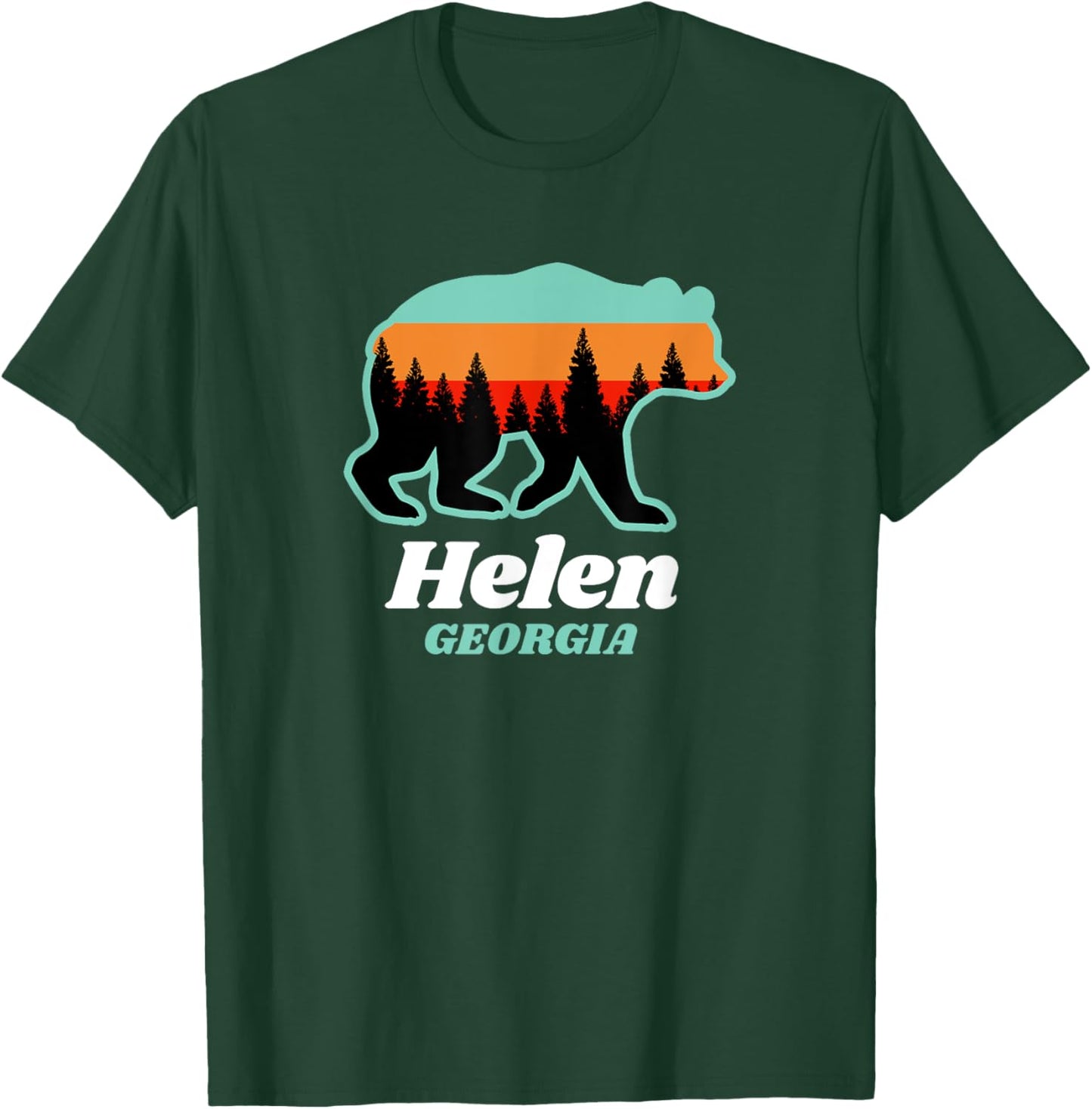 Helen Georgia Bear Mountains Summer Women Kids T-Shirt - T-Shirt | Forest