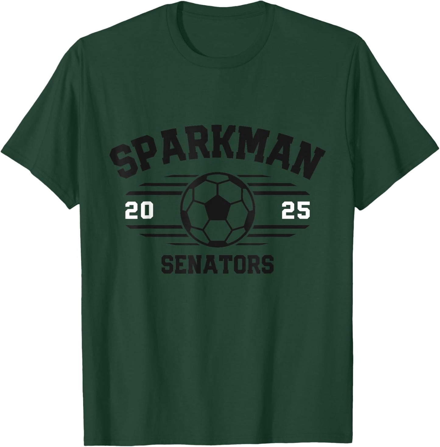 Sparkman Senators Soccer Ball 2025 T-Shirt - T-Shirt | Forest