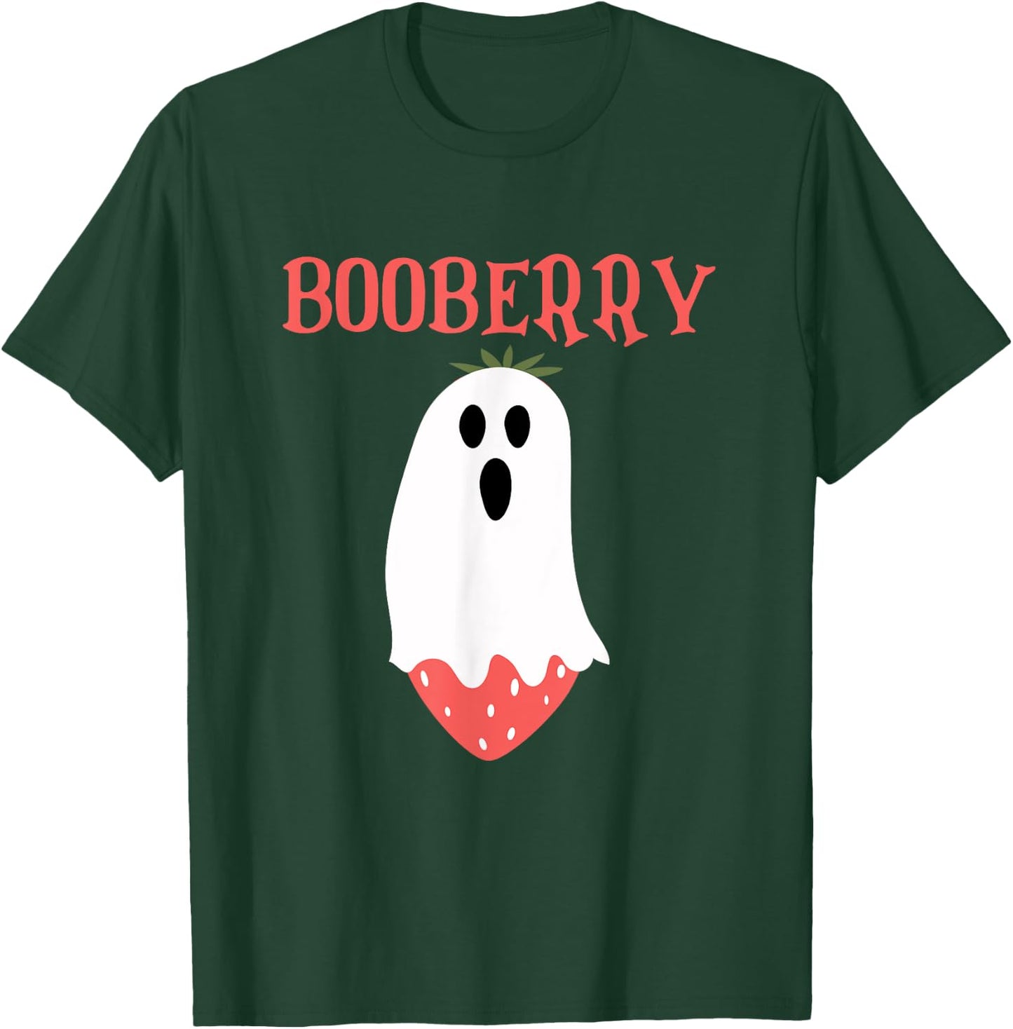 Booberry Ghost Strawberry Halloween Costume Women Men Kids T-Shirt - T-Shirt | Forest