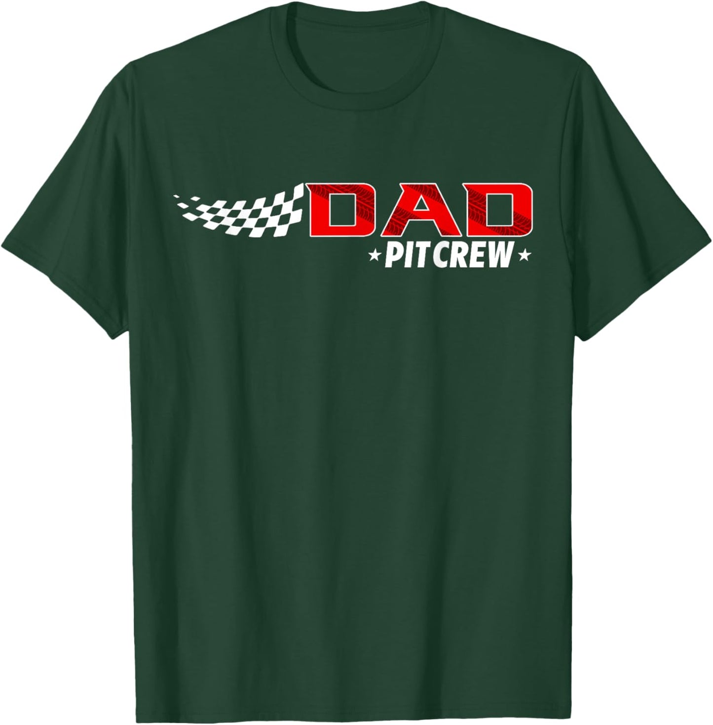 Race Car Birthday Party Racing Family Dad Pit Crew T-Shirt - T-Shirt | Forest