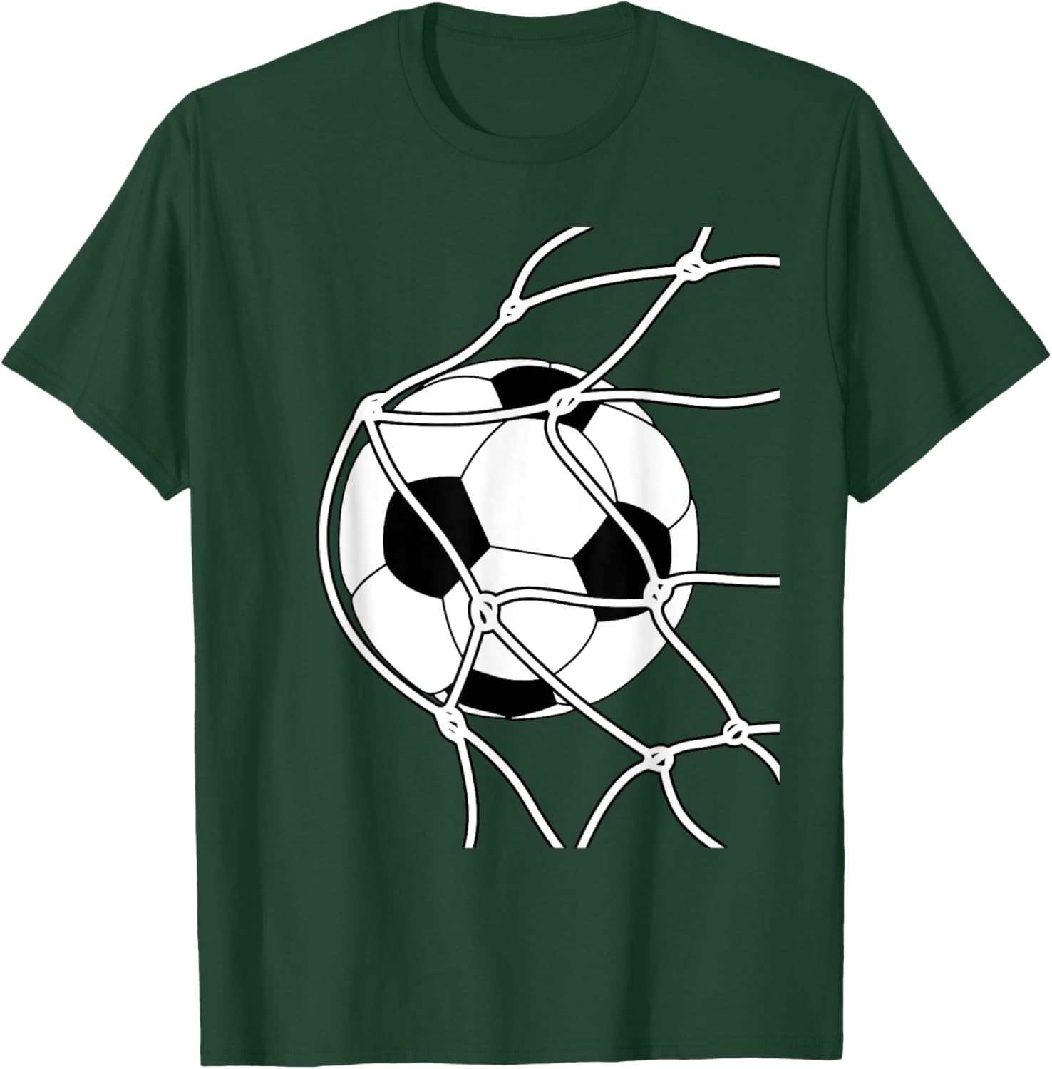 Soccer Ball Goal Funny Player Sports Game Boys Girls Outfit T-Shirt - T-Shirt | Forest