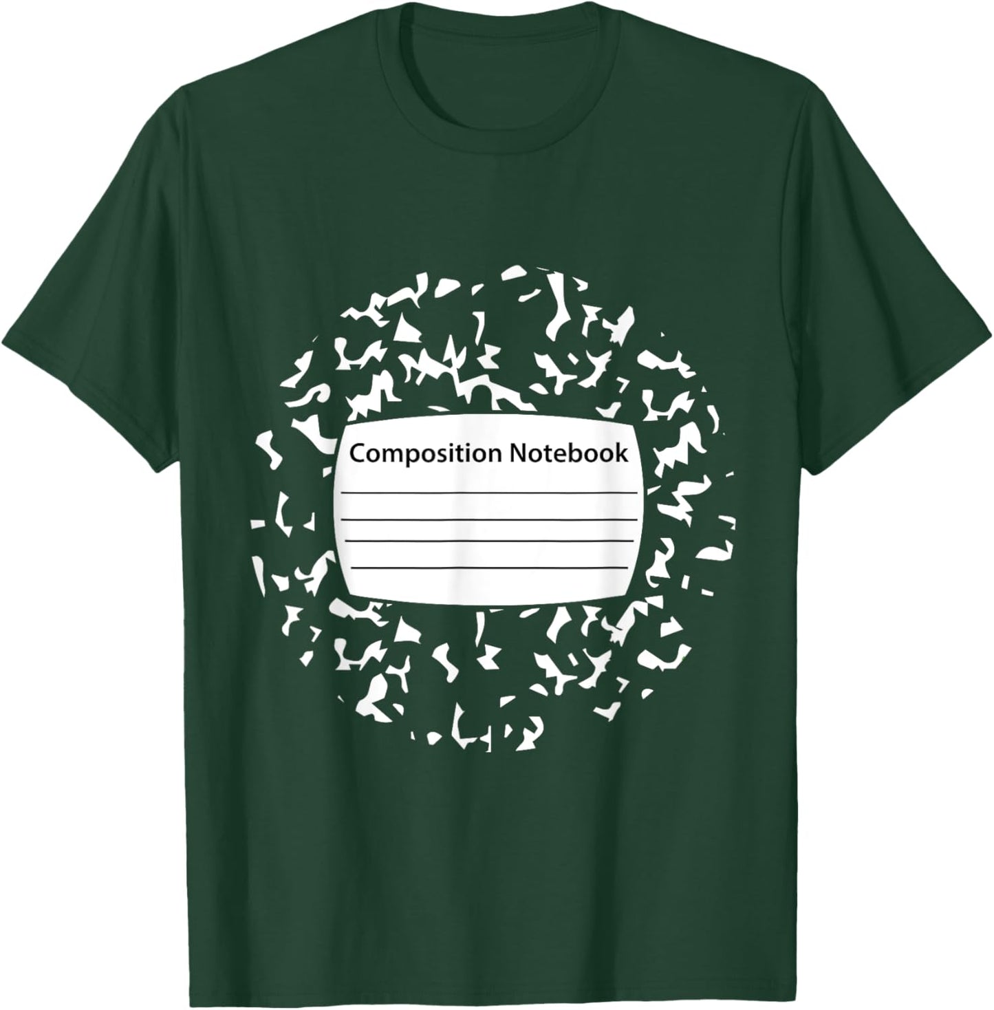Composition Notebook Costume - Matching Group Halloween T-Shirt - T-Shirt | Forest