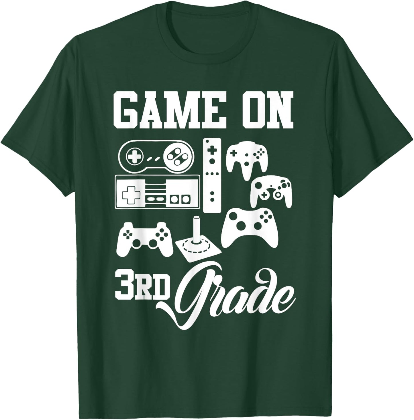 Video Game On Third Grade Back to School First Day of Gamer T-Shirt - T-Shirt | Forest