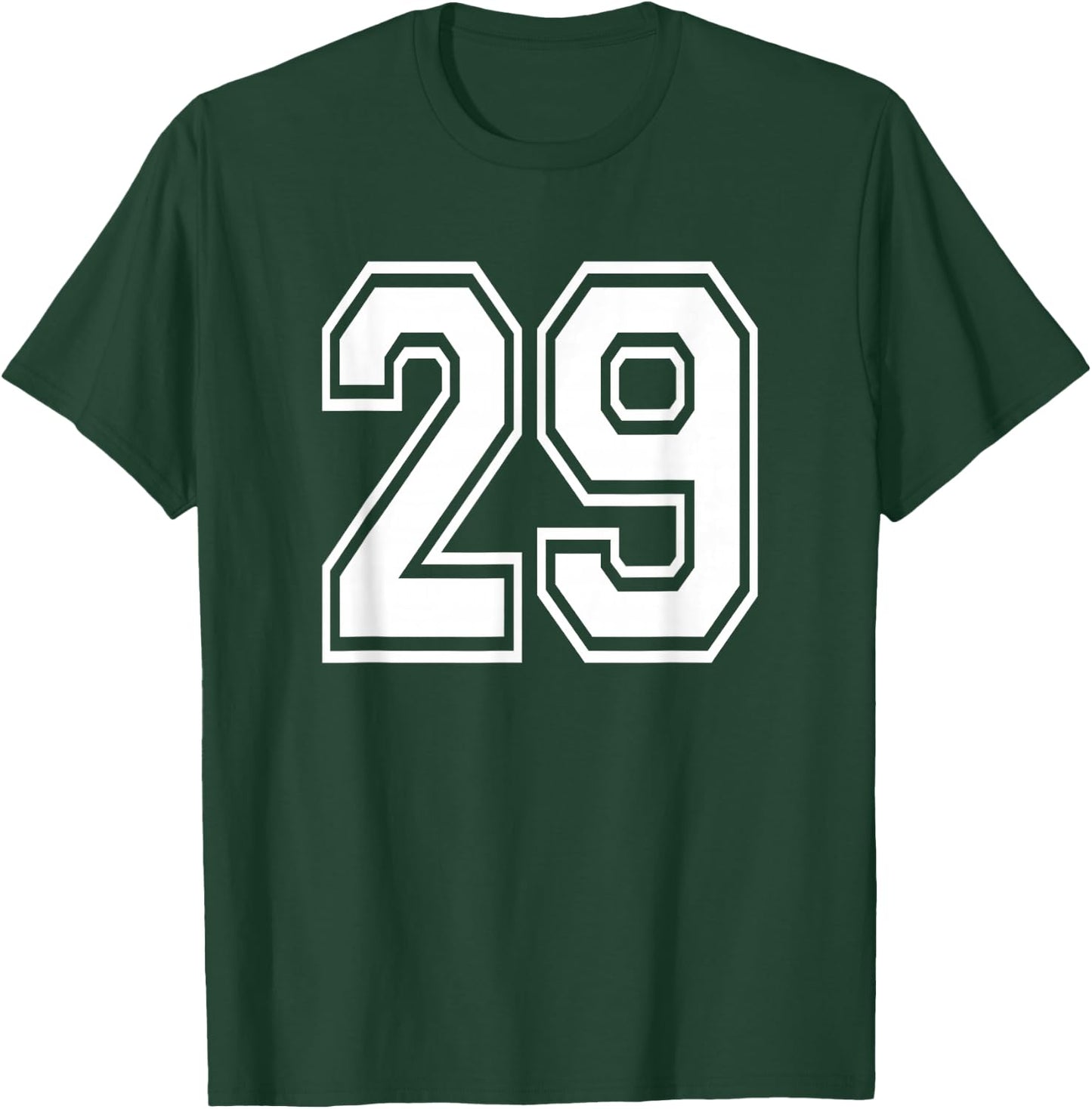 Number 29 Birthday Gift Sports Player Team Numbered Jersey T-Shirt - T-Shirt | Forest