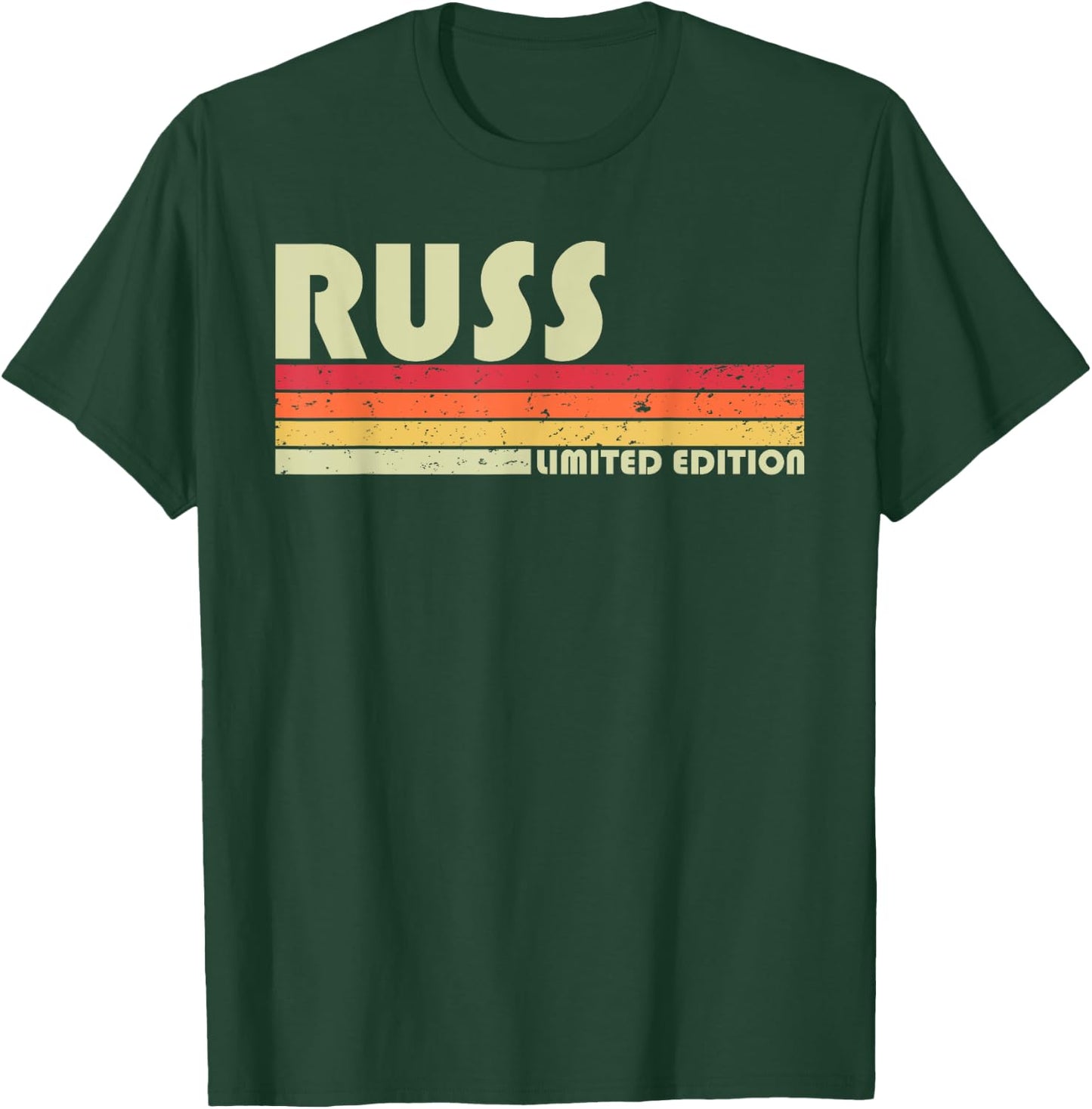 Custom Men Dad Boy Husband Christmas 80s 90s Style Russ Gift Name Personalized Funny Retro Vintage Birthday T-Shirt - T-Shirt | Forest