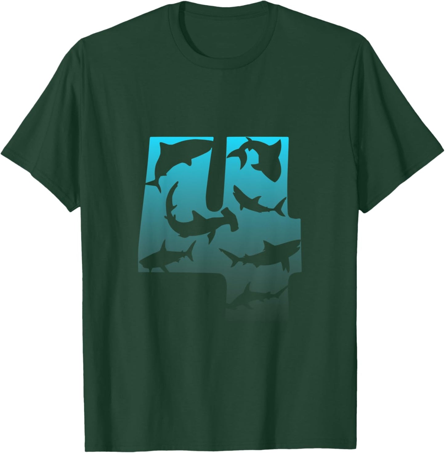Kids Shark 4th Birthday Under Sea 4 Year Old Birthday Party Theme T-Shirt - T-Shirt | Forest