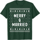 Merry & Married Matching Couples First Christmas as Mr & Mrs T-Shirt - T-Shirt | Forest