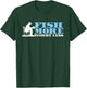 Fish More Less Worry | Fishing Rod | Fisherman T-Shirt - T-Shirt | Forest
