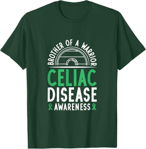 Brother of a Warrior - Celiac Disease Awareness T-Shirt - T-Shirt | Forest