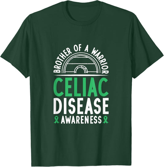 Brother of a Warrior - Celiac Disease Awareness T-Shirt - T-Shirt | Forest
