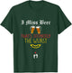 Expecting Mom Wurst Beer Oktoberfest Pregnancy Reveal T-Shirt - T-Shirt | Forest