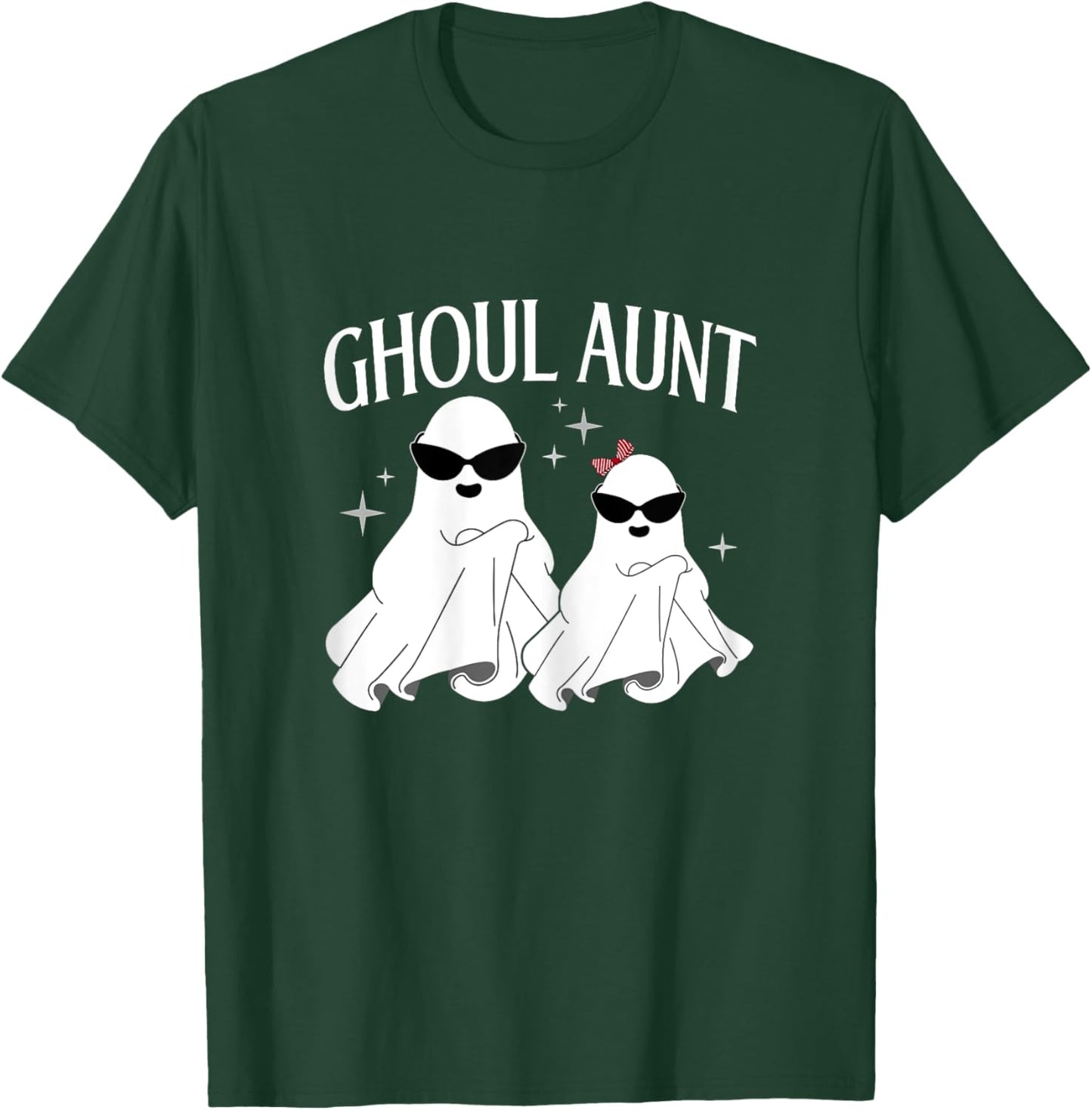 Ghoul Aunt Boo Halloween Trick Or Treat Ghost Aunt Women T-Shirt - T-Shirt | Forest